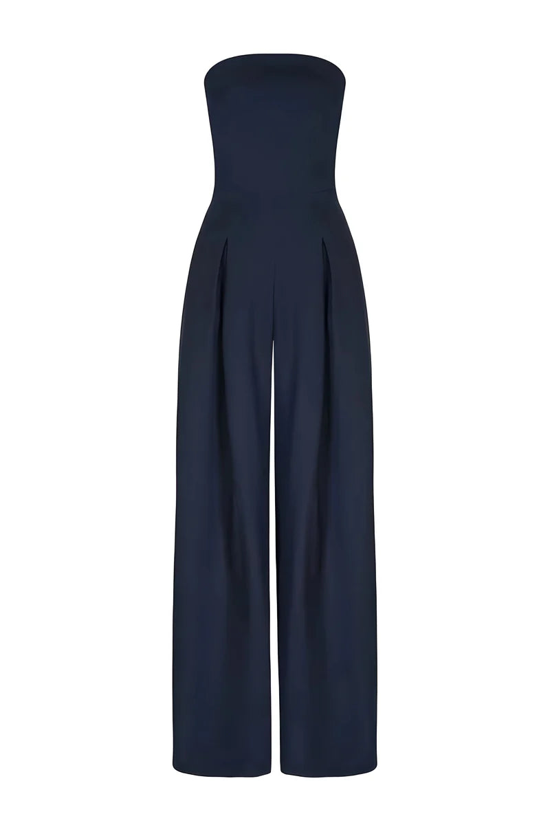 Sylvie - Strapless Jumpsuit With Pockets
