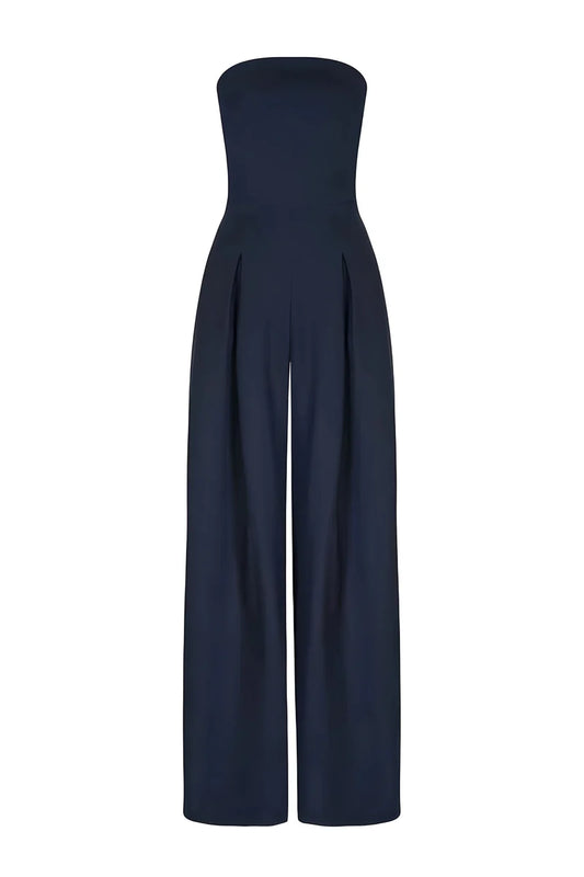 Sylvie - Strapless Jumpsuit With Pockets